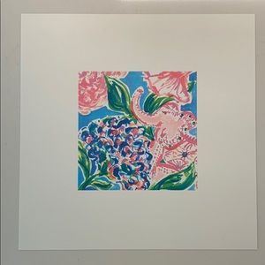 Lilly Pulitzer GWP print 5”x5” on 10”x10” paper